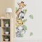 44.88 x 11.75" Watercolor Jungle Animal Wall Decals – Elephant, Lion & Monkey Stickers for Nursery, Playroom & Classroom Decor